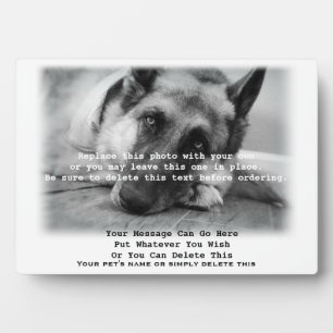 Placa Expositora Your Pet Photo Pet Loss Memorial Plaque