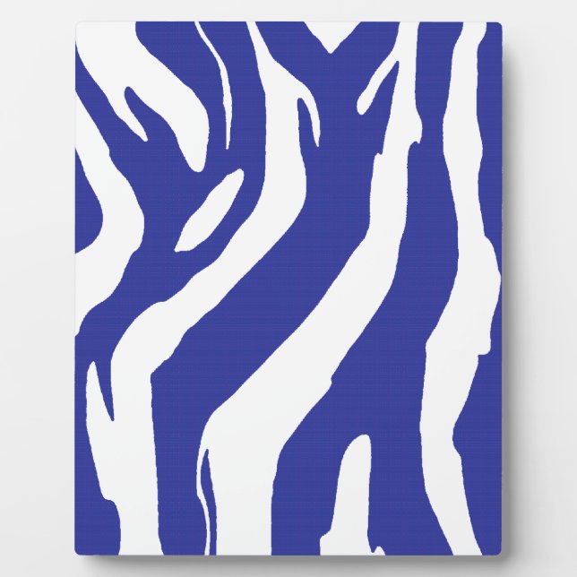 Placa Expositora Zebra azul (Frente)