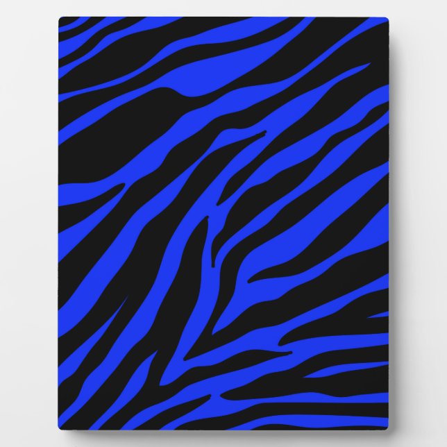 Placa Expositora zebra azul (Frente)