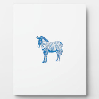 Placa Expositora Zebra azul
