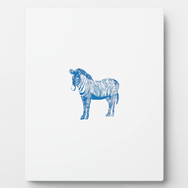 Placa Expositora Zebra azul (Frente)
