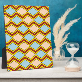 Placa Expositora Zigzags and Diamonds Resumen del arte