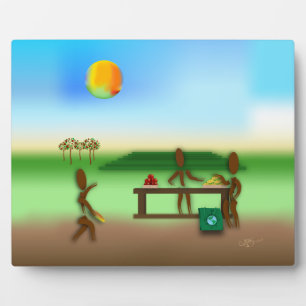 Placa Expositora Zinglees ~ Mercado de los agricultores
