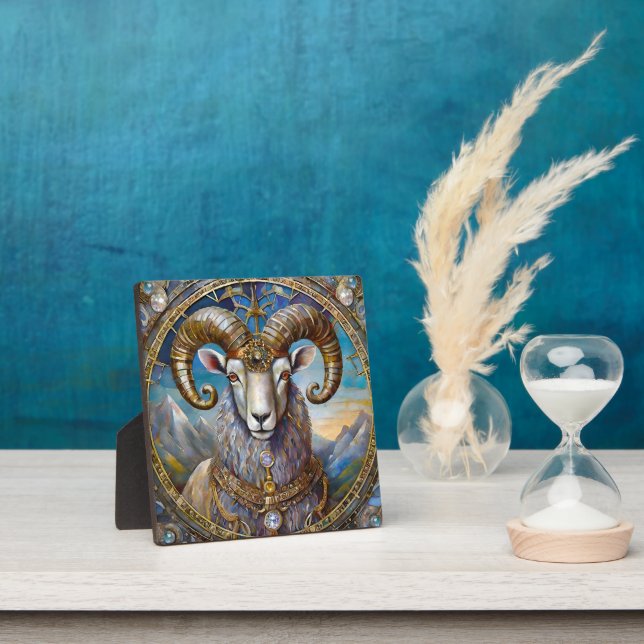 Placa Expositora Zodiaco - Aries The Ram (in situ)