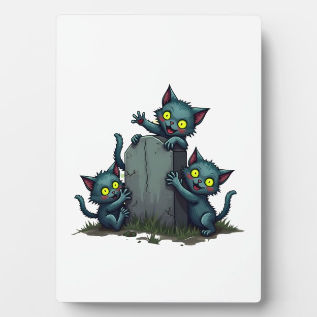 Placa Expositora Zombie Kitten Uprising (Frente)