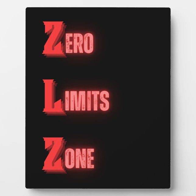 Placa Expositora Zona de límites cero (Frente)