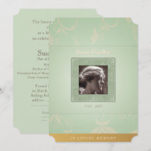 Placa Floral Pale Green en la plantilla de memoria