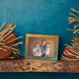 Placa fotográfica con nombre personalizado de Copp