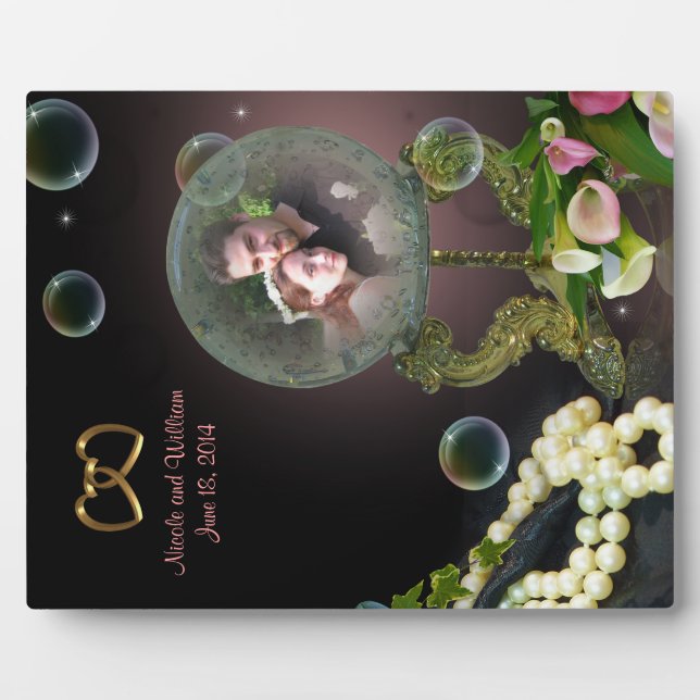 Placa fotográfica de fantasía de Crystal Ball (Frente)