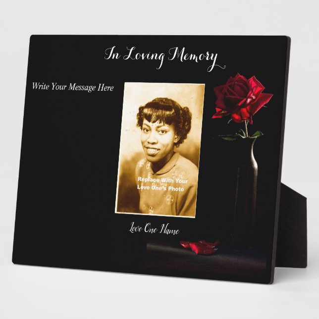 Placa fotográfica personalizada (Lado)