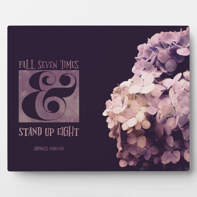 Placa fotográfica Stand Up Eight Personalizado (Frente)