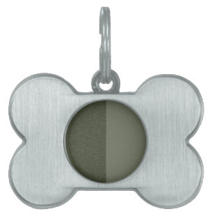 Placa identificativa para mascotas con marco divid