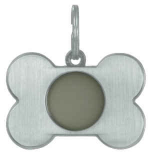 Placa identificativa para mascotas con marco verde