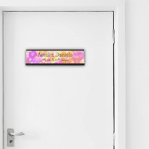 Placa Monograma de flor de verano