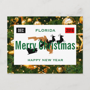 Placa Navidad de Florida Personaliza