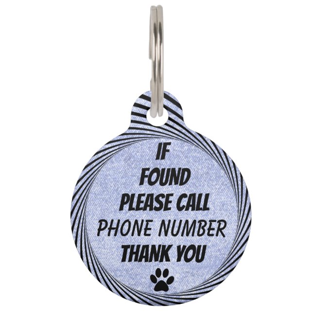 PLACA PARA MASCOTAS (Anverso)