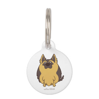 PLACA PARA MASCOTAS ジャーマンシェパード "シェパたま(ロング)" <名前・電話番号>