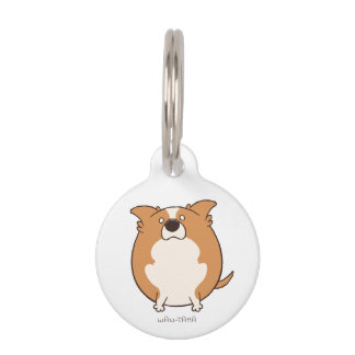 PLACA PARA MASCOTAS ボーダーコリー"ボダたま (レッド)" <名前・電話番号>