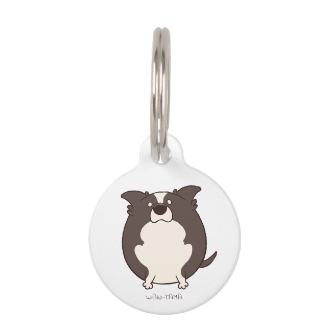 PLACA PARA MASCOTAS ボーダーコリー「ボダたま」＜名前・電話番号＞ (Anverso)