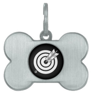 PLACA PARA MASCOTAS 丸 的 に 当 た り 矢