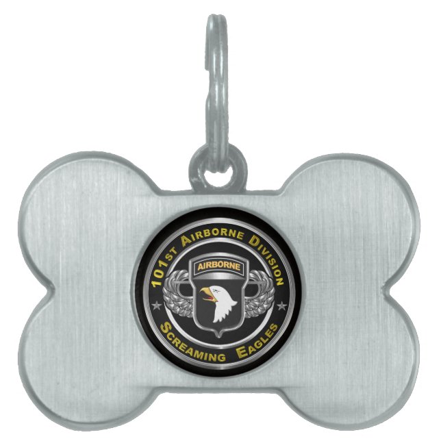 Placa Para Mascotas 101.ª División Aerotransportada (Frente)