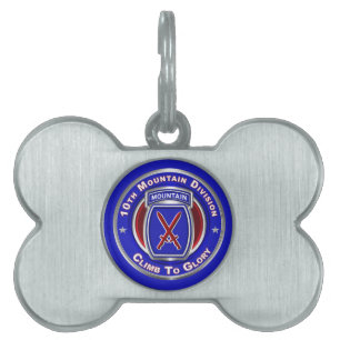 Placa Para Mascotas 10.ª División de Montaña