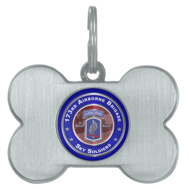 Placa Para Mascotas 173.ª Brigada Aérea (Frente)