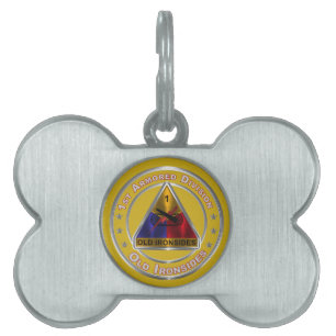 Placa Para Mascotas 1.ª División Acorazada