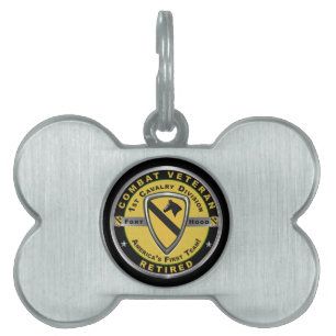 Placa Para Mascotas 1.ª División de Caballería CAV