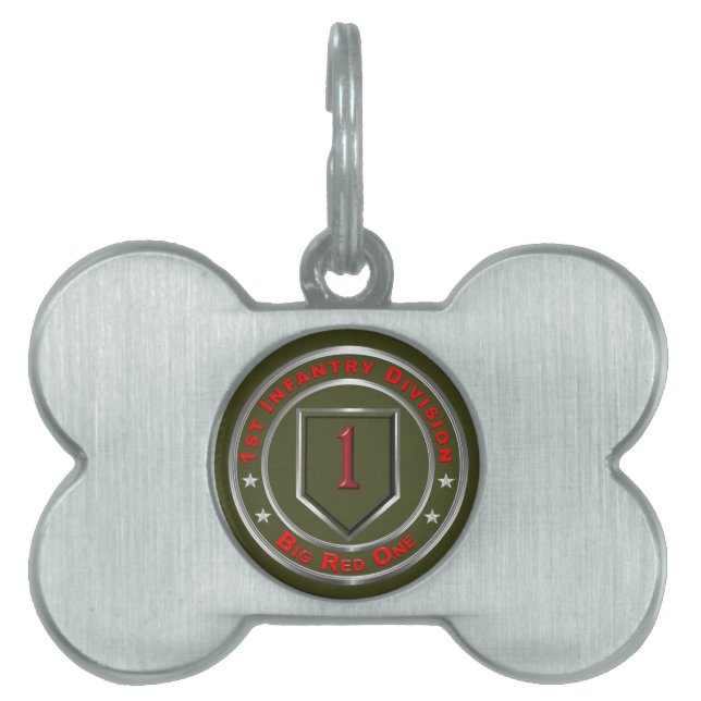 Placa Para Mascotas 1.ª División de Infantería (Frente)