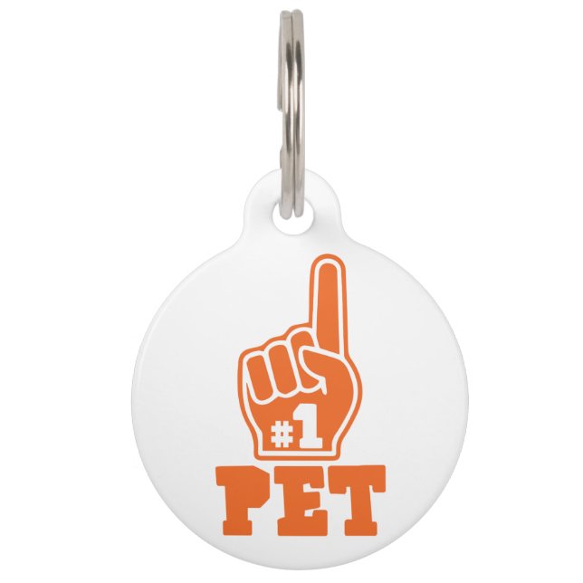 Placa Para Mascotas #1 Mejor Mascota Perro Perro Perro Perezoso Mascot (Anverso)