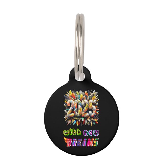 Placa Para Mascotas 2025 con nuevos sueños (Anverso)