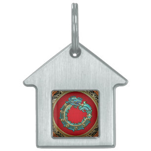 Placa Para Mascotas [300] Serpent God Quetzalcoatl [Jade]