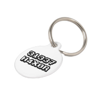 PLACA PARA MASCOTAS 31337 H4X0R