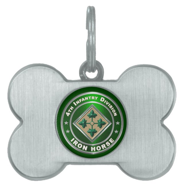 Placa Para Mascotas 4.ª División de Infantería (Frente)