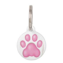 Placa Para Mascotas a cute cat's paw.