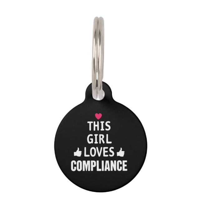 Placa Para Mascotas A este Chica le encantan los pequeños regalos de c (Anverso)