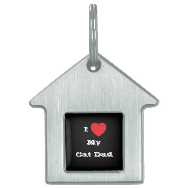 Placa Para Mascotas ♥️ A Mi Papá Gato (Frente)