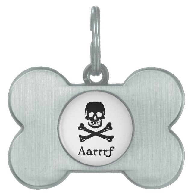 Placa Para Mascotas Aaarrrf Pet Tag (Frente)
