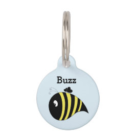 Placa Para Mascotas Abeja Chunky