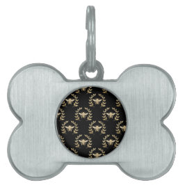Placa Para Mascotas Abeja dorada