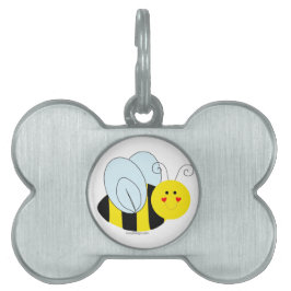 Placa Para Mascotas Abeja linda