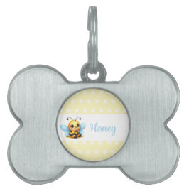 Placa Para Mascotas Abeja Linda
