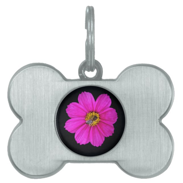 Placa Para Mascotas abeja trabajadora (Frente)