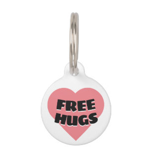 Placa Para Mascotas Abrazos gratis