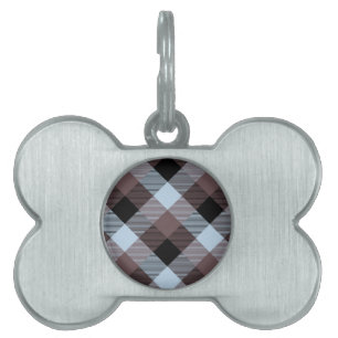 Placa Para Mascotas Abstracción geométrica cuadrada 8
