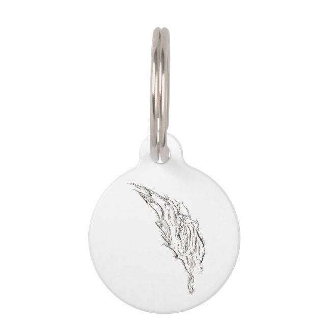 Placa Para Mascotas abstract (Anverso)