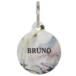 Placa Para Mascotas Abstract Personalizable