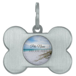 Placa Para Mascotas Acuarios De Mar Y Etiqueta De Mascotas De Playa De
