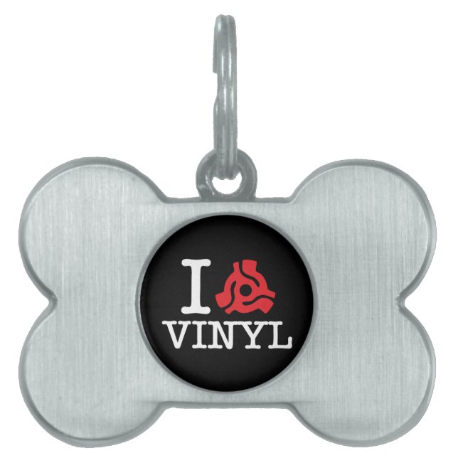 Placa Para Mascotas Adaptador de vinilo I 45 (Frente)
